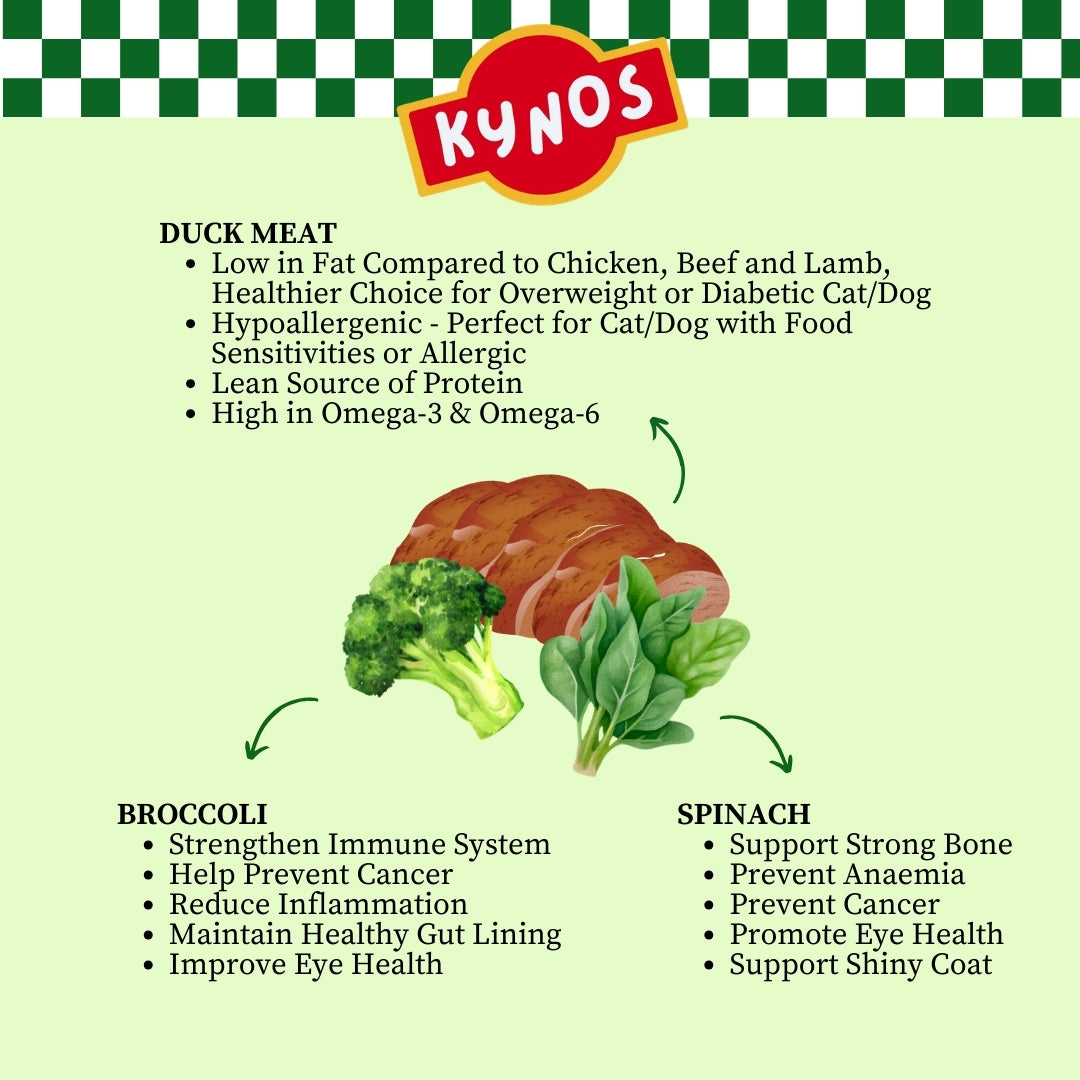 KYNOS - Duck Chips 🥦🍃Broccoli & Spinach