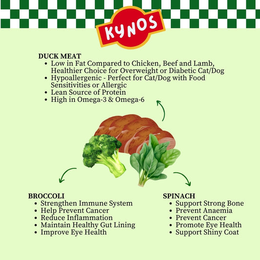KYNOS - Duck Chips 🥦🍃Broccoli & Spinach